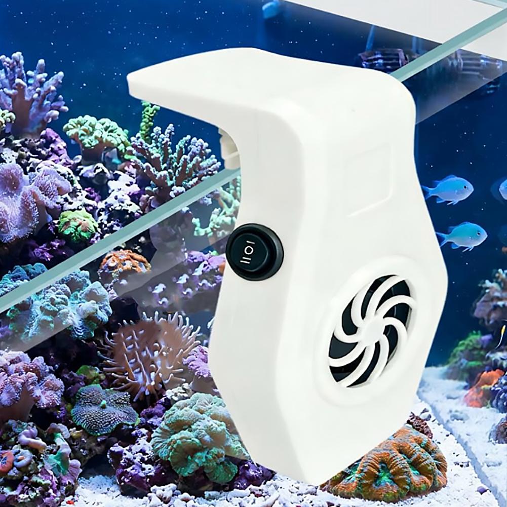 Aquarium Fish To Buy - Aquarium-Kühlventilator, Mini-Kühlgerät zum Anklemmen, starker Luftstrom,