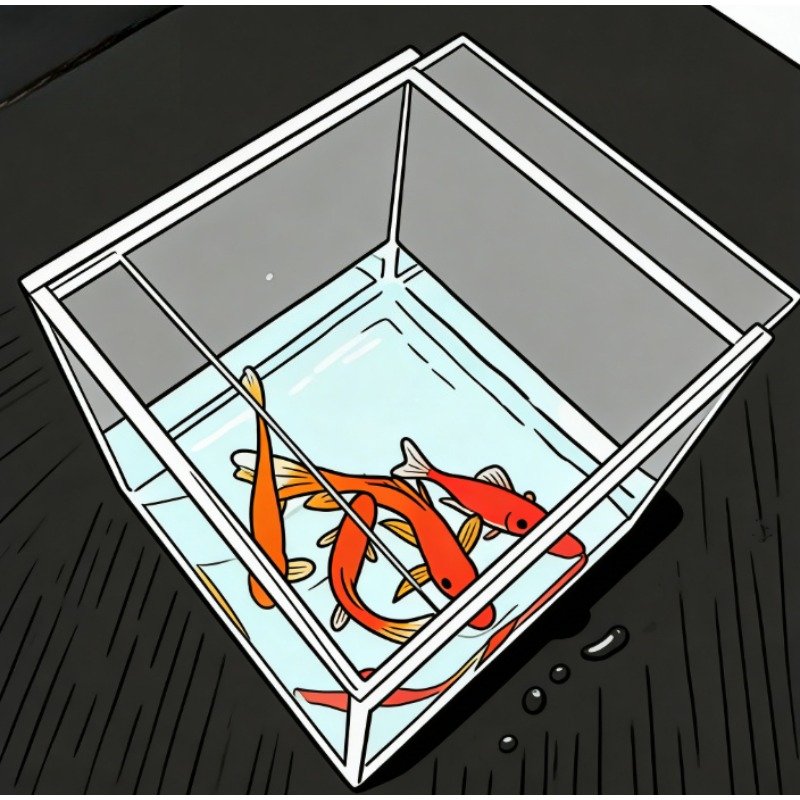 Aquarium Fish For Beginners - Mystisches Aquarium-Zaubertrick: Fischerscheinungsillusion im Becken, Großformatige
