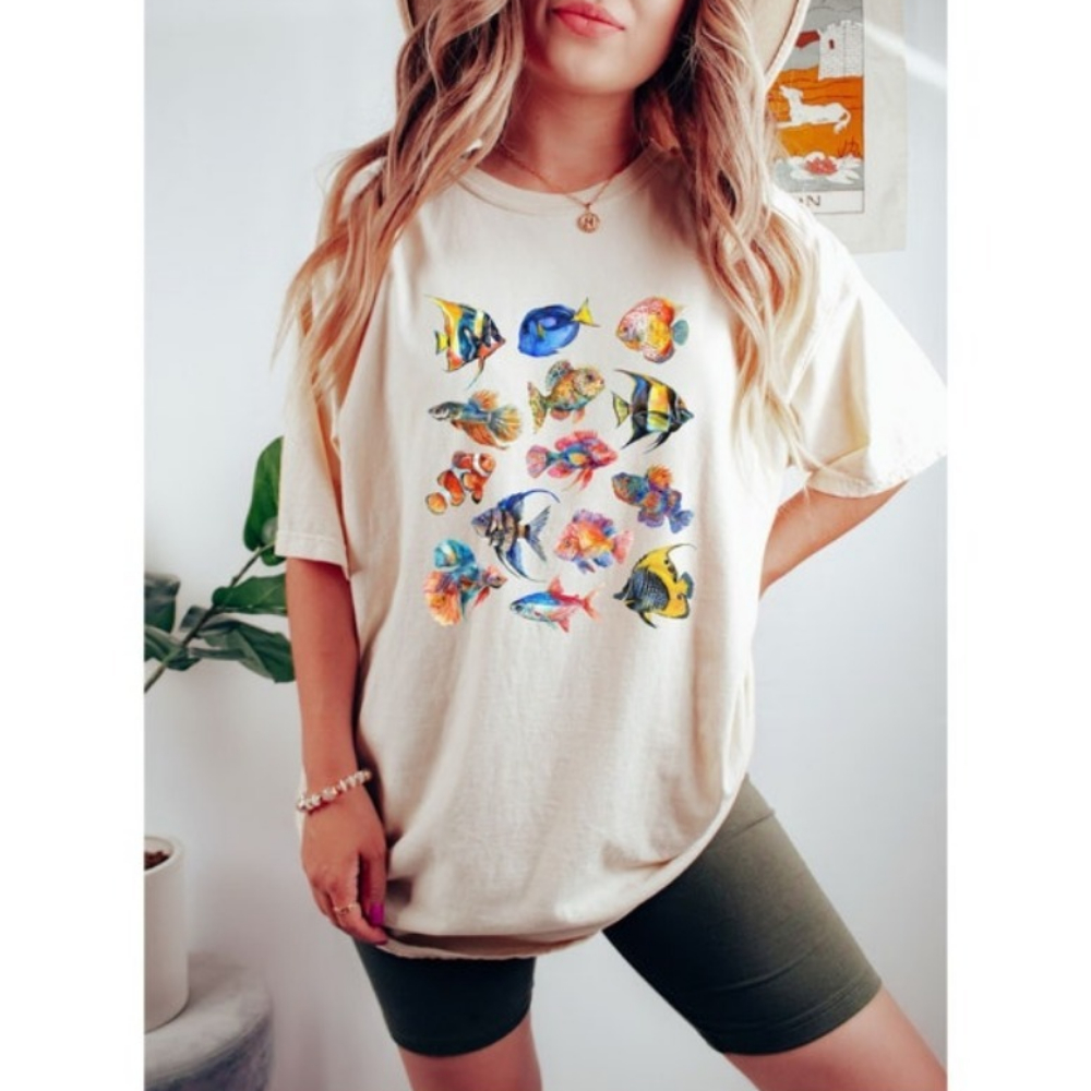 Aquarium Fish Exotic - Tropisches Fisch-Shirt, Urlaubsshirt, Aquarium-Fisch-Shirt, exotische Fische,