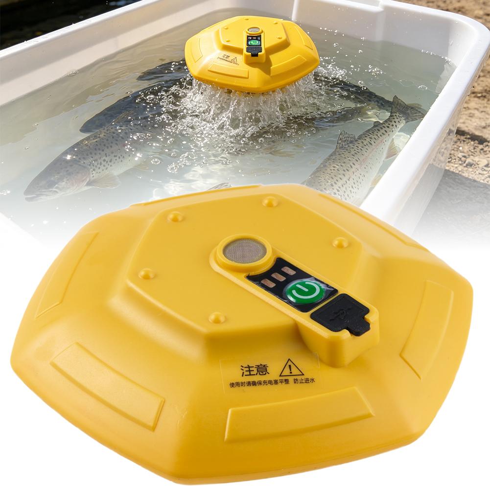 Aquarium Fish To Buy - Kabellose Wiederaufladbare Aquarium-Sauerstoffpumpe, Schwimmende Tragbare Fischbecken-Belüfter