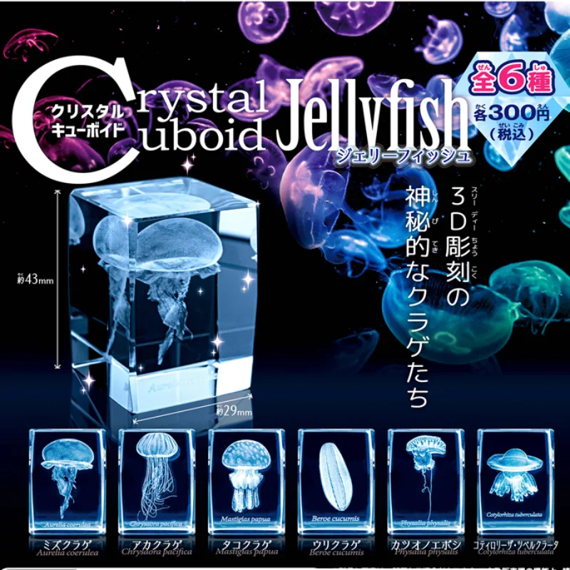 Aquarium Fish Japan - Japan Gashapon Quallen 3d Kristall Quader