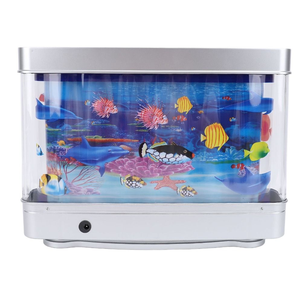Aquarium Fish Exotic - Dekoratives LED-gefälschtes Aquarium, künstliche exotische Fische,