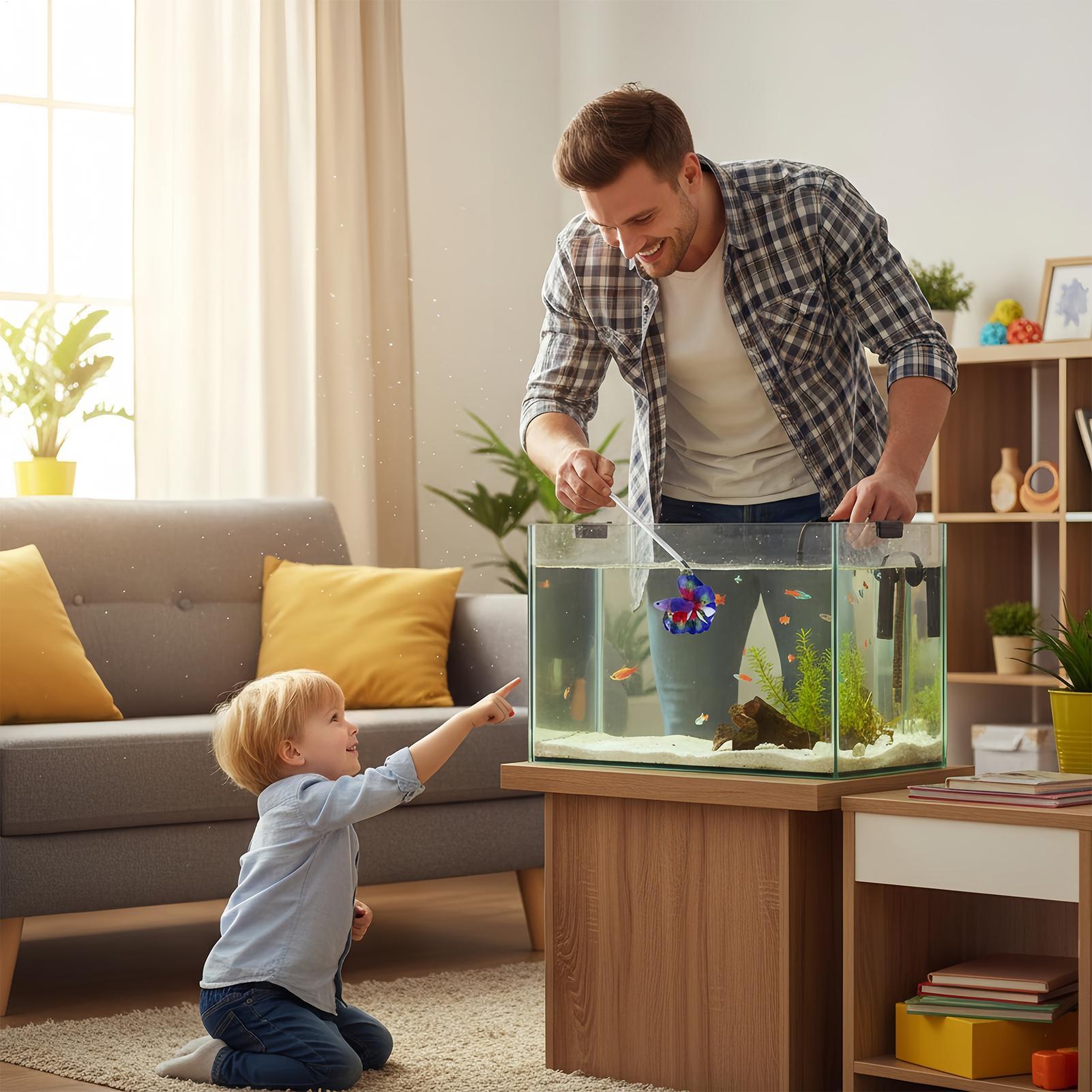 Aquarium Fish For Beginners - Fisch-Trainingsstab für Betta, interaktive Beschäftigung, realistisches