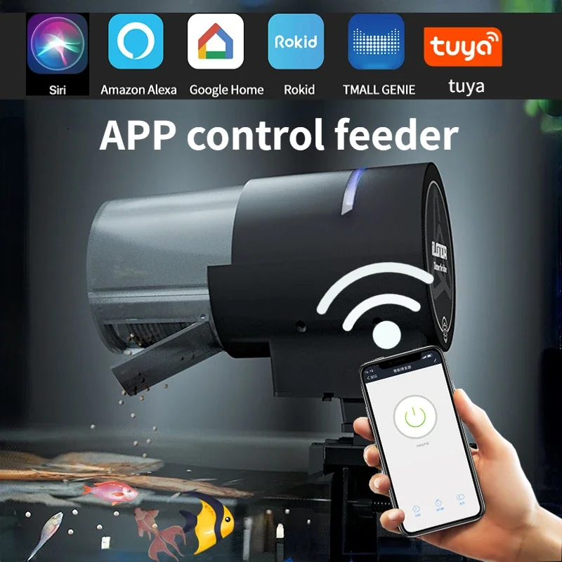 Aquarium Fish Feeder - iLONDA Neuer automatischer Wi-Fi-Fischfutterspender der 2.