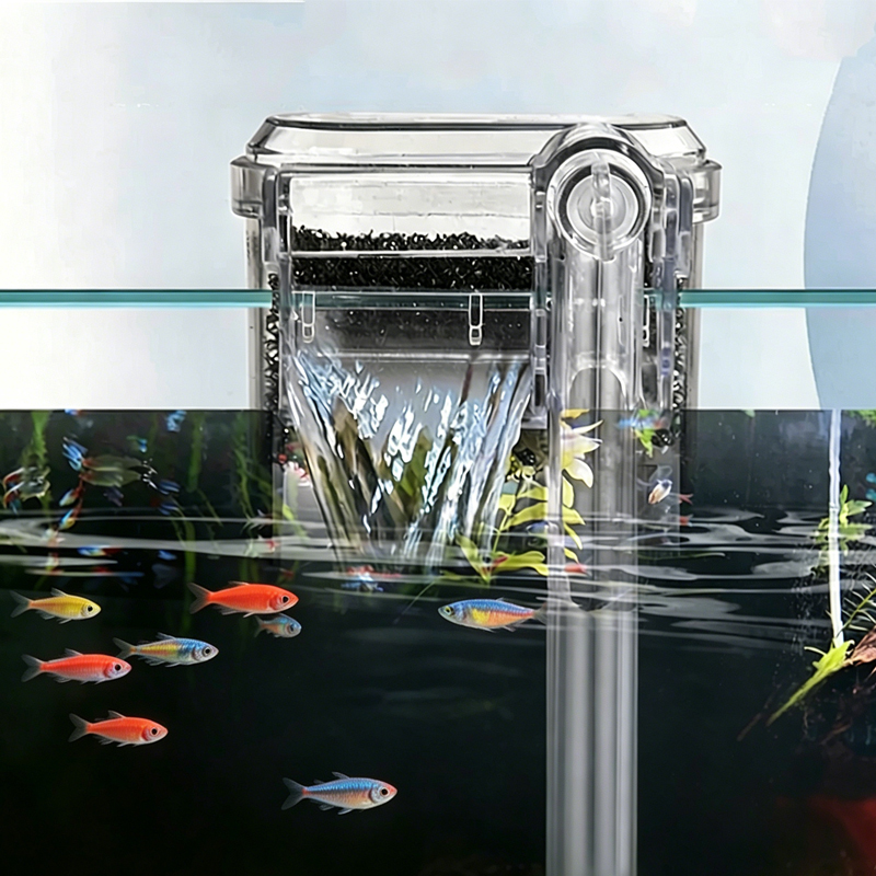 Aquarium Fish For Beginners - Neuer Aquarium-Hängefilter Mini-Filter für Fischbecken USB-Anschluss