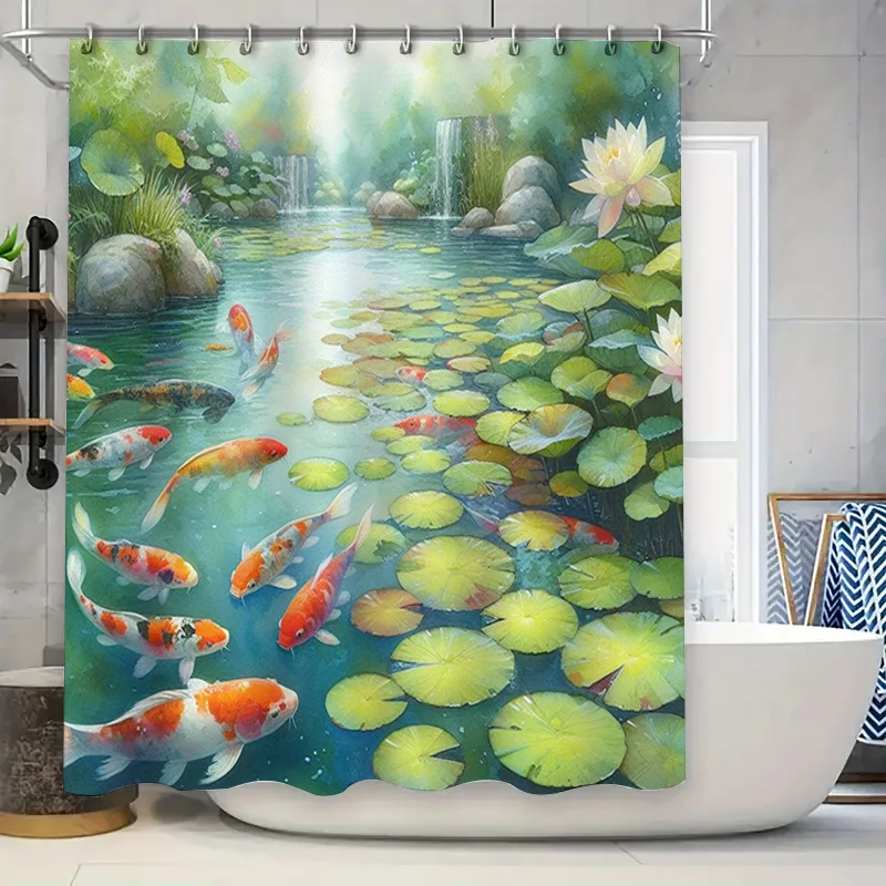 Lebhafter Fisch-Duschvorhang m – Aquarium Fish Koi Bewertung und Preis