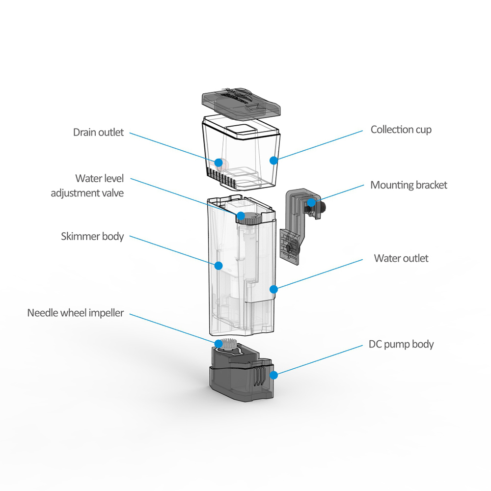 Interner Nano-Skimmer Mini Q 1 – Protein Skimmer Reef Bewertung und Preis
