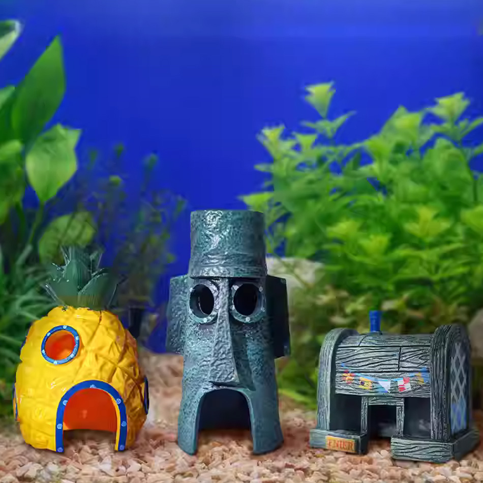 3 stücke Cartoon Aquarium Deko – Aquarium Fish Japan Bewertung und Preis