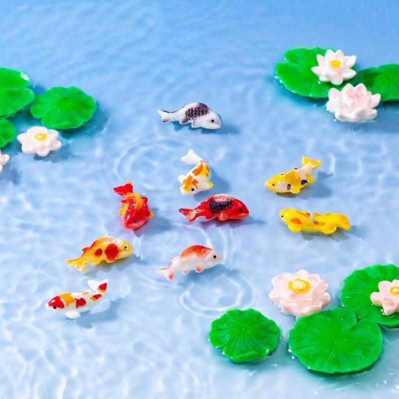 Mini Harz-Koi-Fisch-Figuren, N – Aquarium Fish Koi Bewertung und Preis