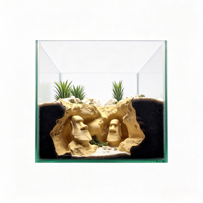 3D-Gedruckter Osterinsel-Kopf/ – Aquarium Fish Hideout Bewertung und Preis