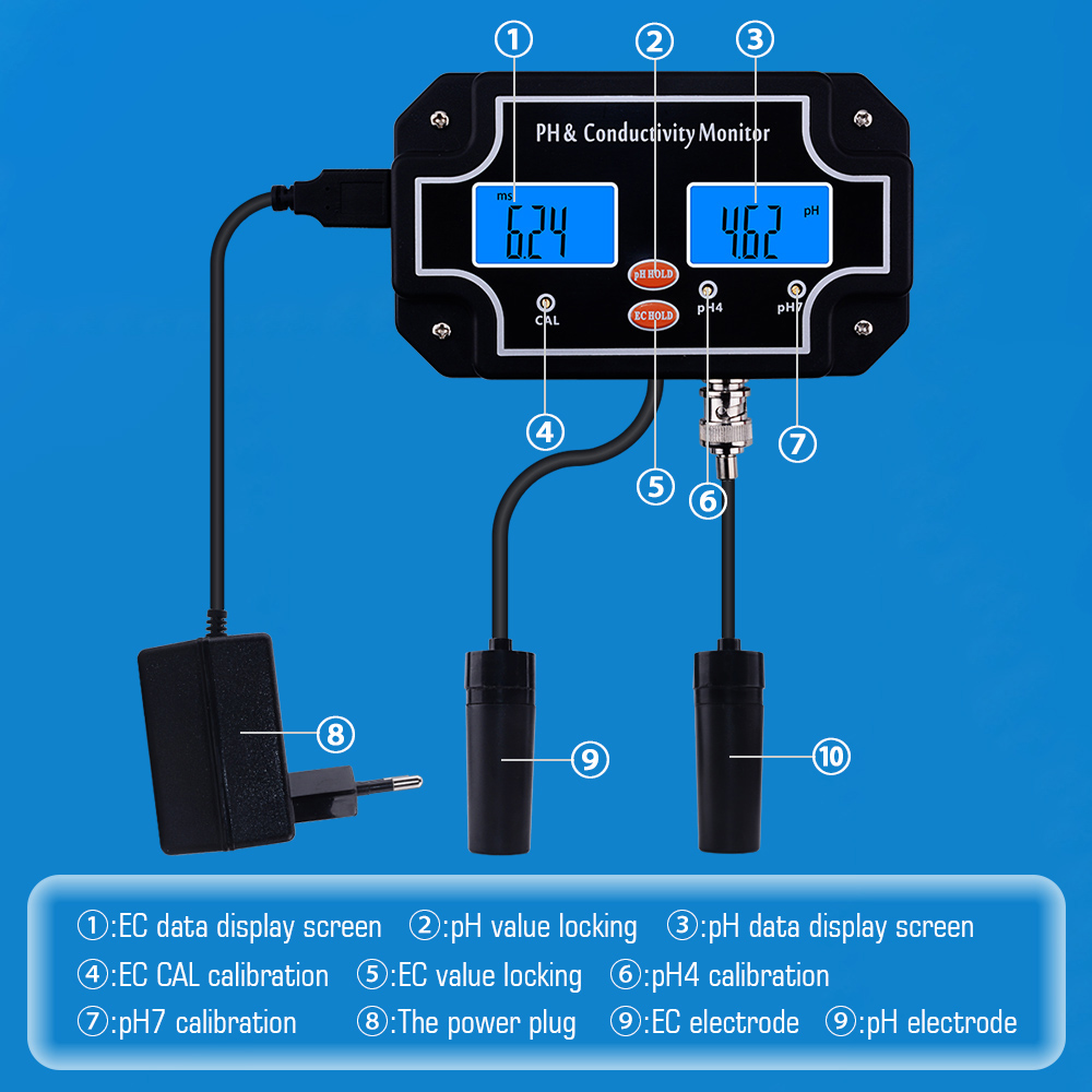 yieryi Digital Online PH/EC Le – Aquarium Fish In Online Bewertung und Preis